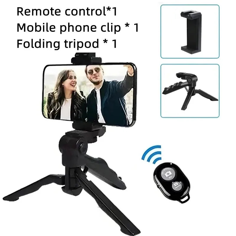 Smartphone Vlogging Kit – Tripod, Phone Holder & Optional Mic + LED Light