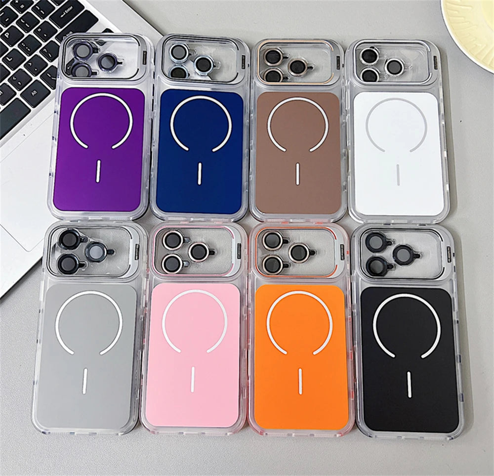 Luxury Matte Shockproof Magnetic Bumper