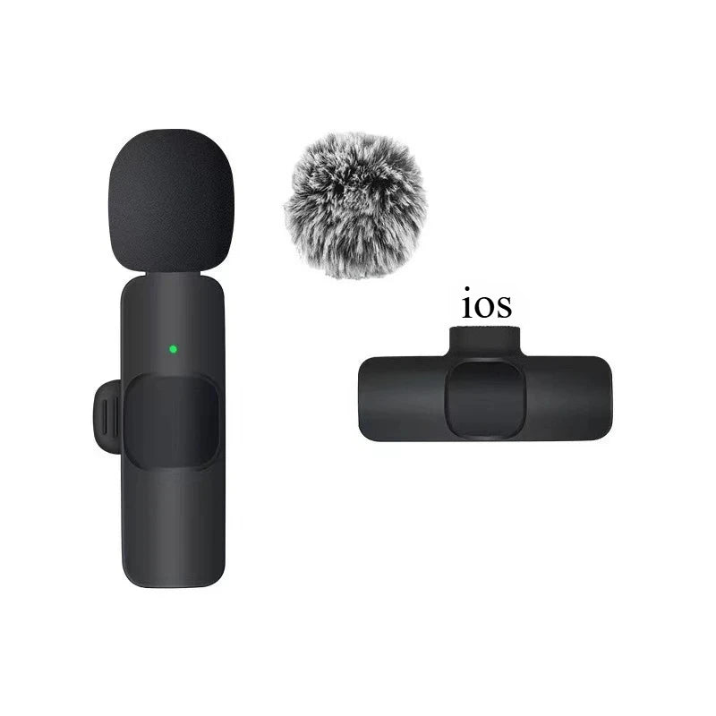 Wireless Lavalier Microphone for iPhone Android