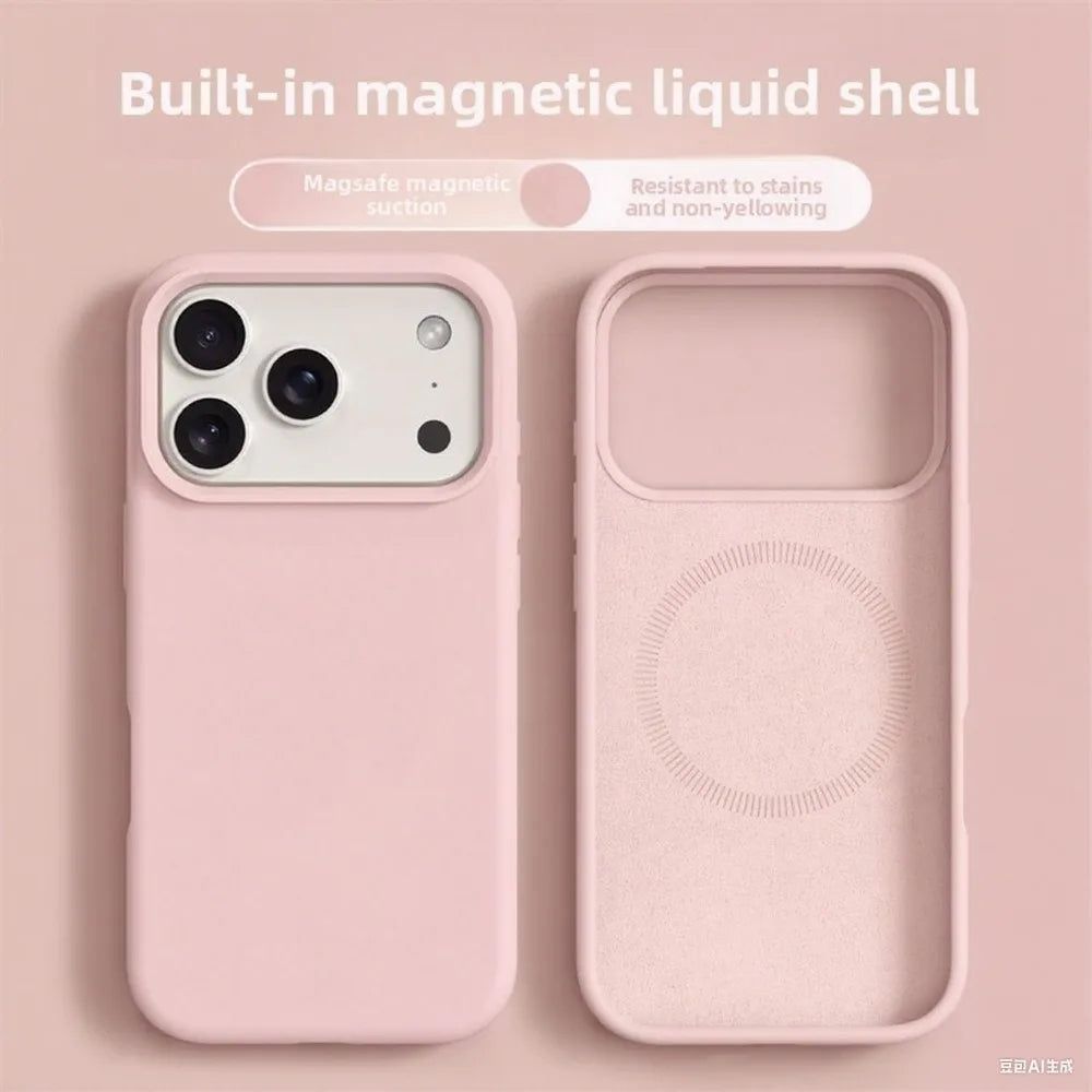 Original Magnetic Phone Case For iPhone Air Soft Bumper Cover