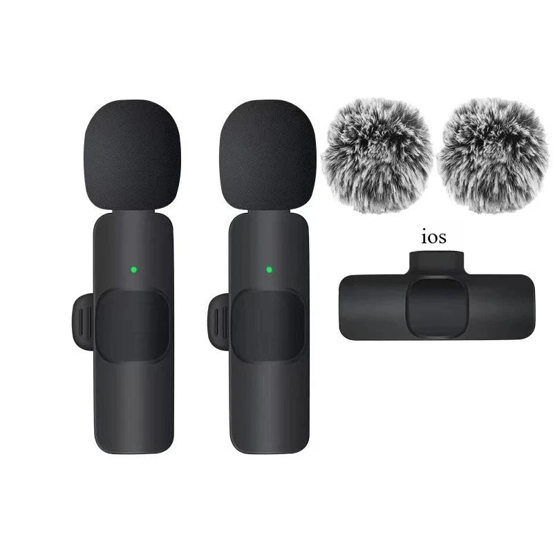 Wireless Lavalier Microphone for iPhone Android