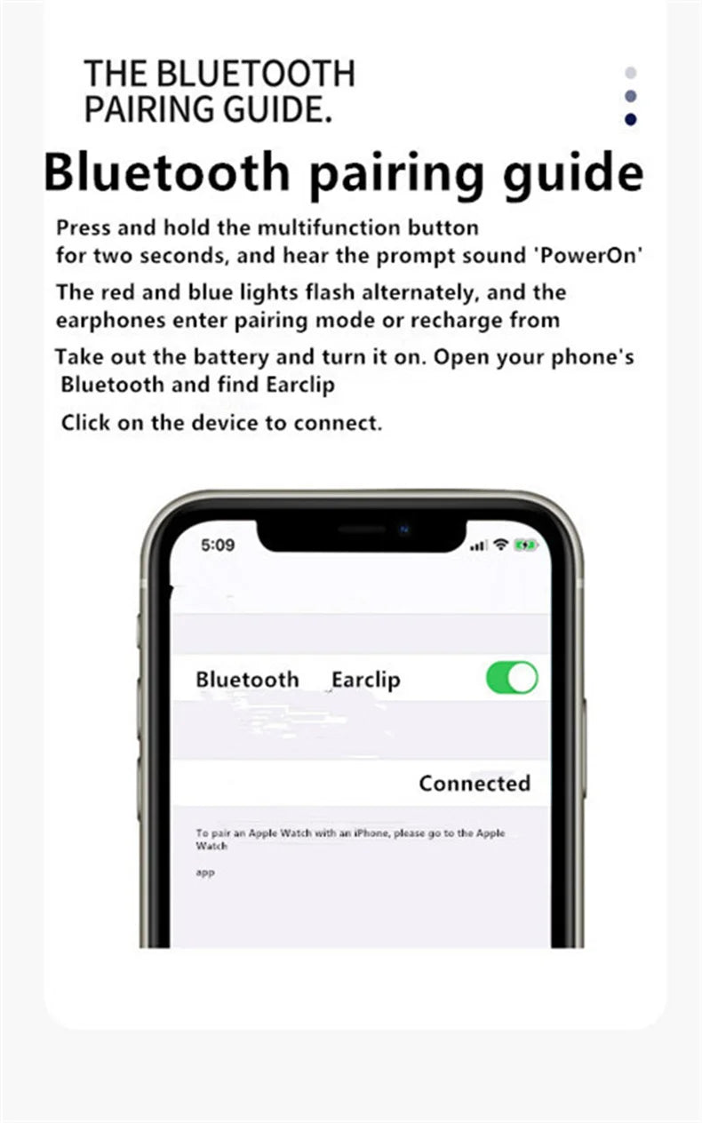 Earphone Clip Wireless Bluetooth Headphone