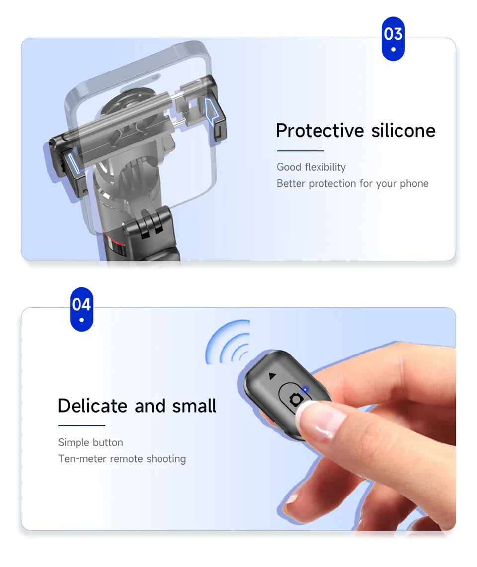Selfie Stick Tripod with Bluetooth Remote