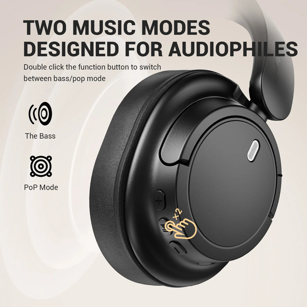 Oneodio V16 Wireless Bluetooth 5.3 Over-Ear Headphones | 90H Playtime | Bass & Pop Modes