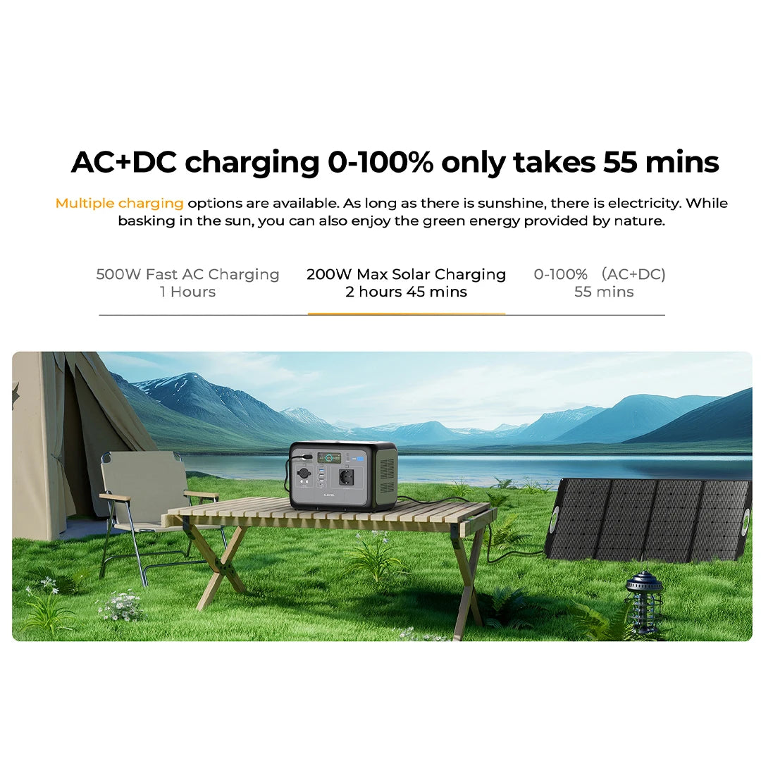 Lightweight & Quiet Solar Generator