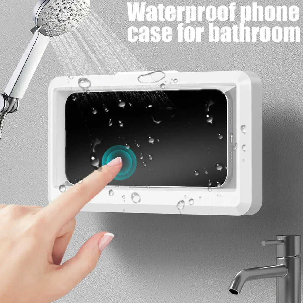 Waterproof Wall Mount Phone Holder with 360° Rotation