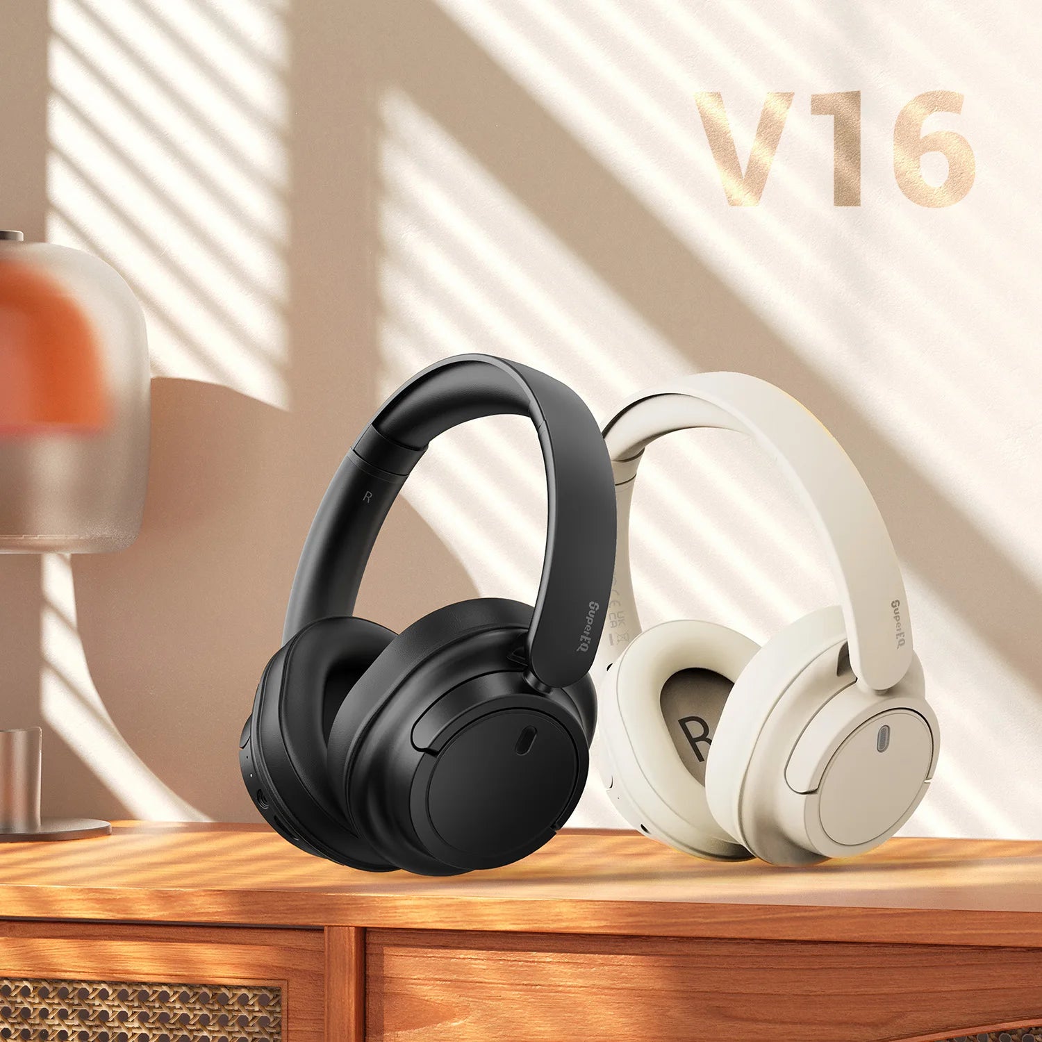 Oneodio V16 Wireless Bluetooth 5.3 Over-Ear Headphones | 90H Playtime | Bass & Pop Modes