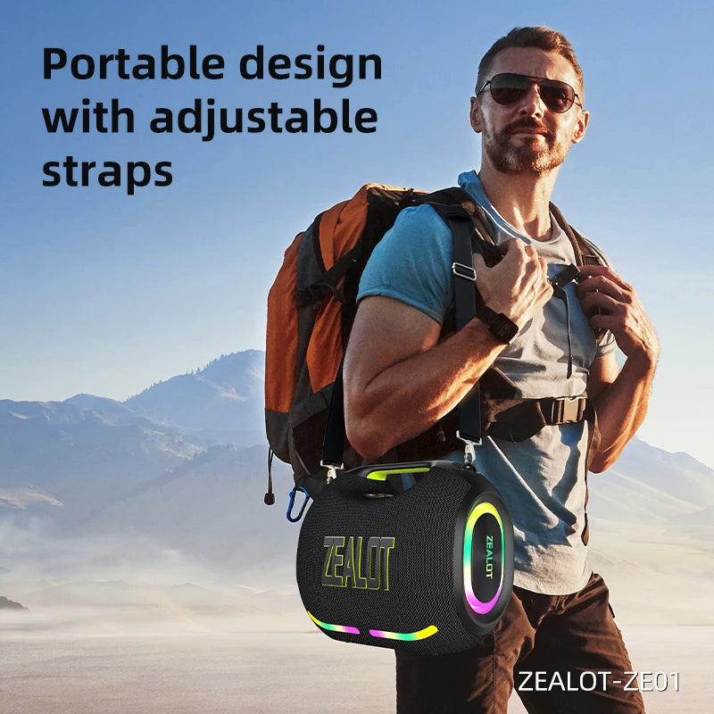 Zealot Big Power Portable Bluetooth Waterproof Speaker
