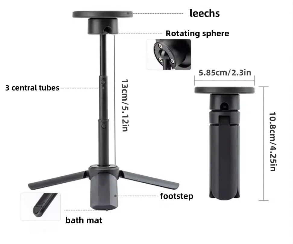 Mini Magnetic Desktop Tripod Stand for Smartphones