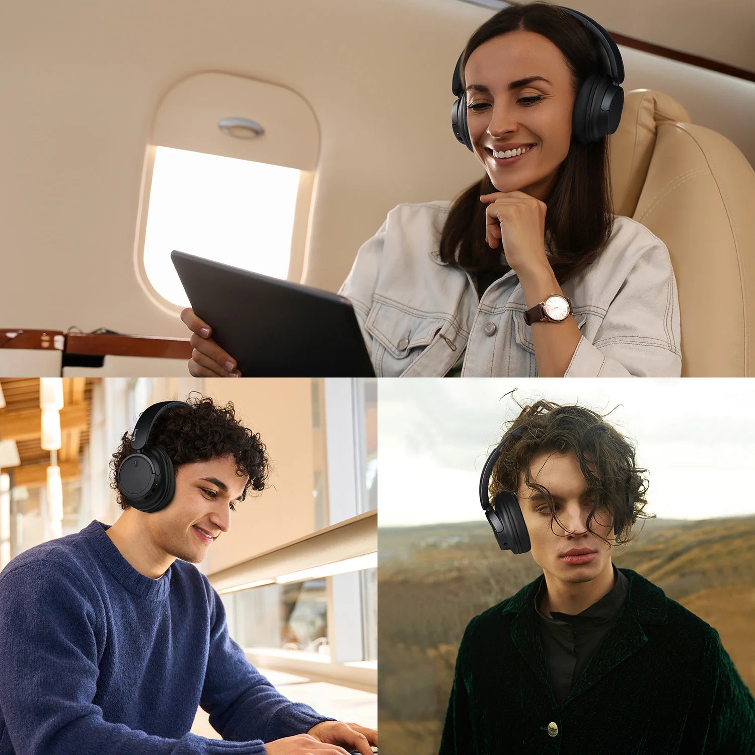 Oneodio V16 Wireless Bluetooth 5.3 Over-Ear Headphones | 90H Playtime | Bass & Pop Modes
