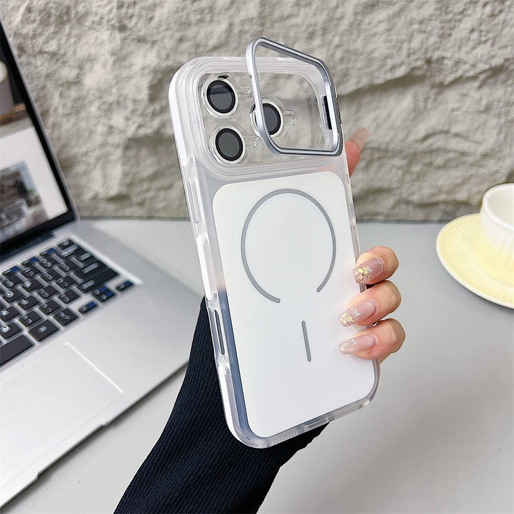 Luxury Matte Shockproof Magnetic Bumper