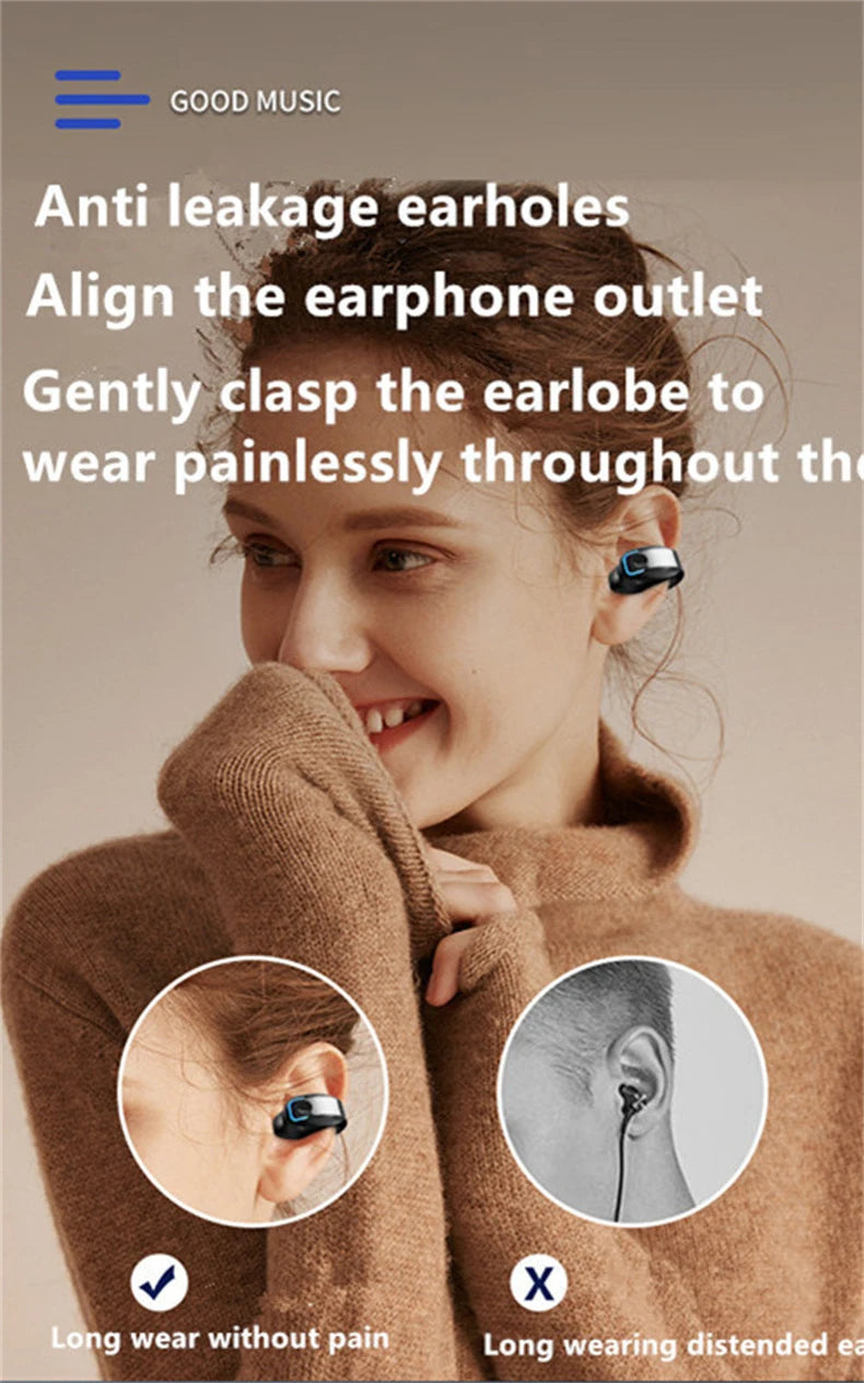Earphone Clip Wireless Bluetooth Headphone