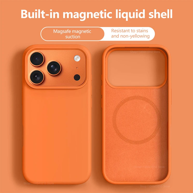Original Magnetic Phone Case For iPhone Air Soft Bumper Cover