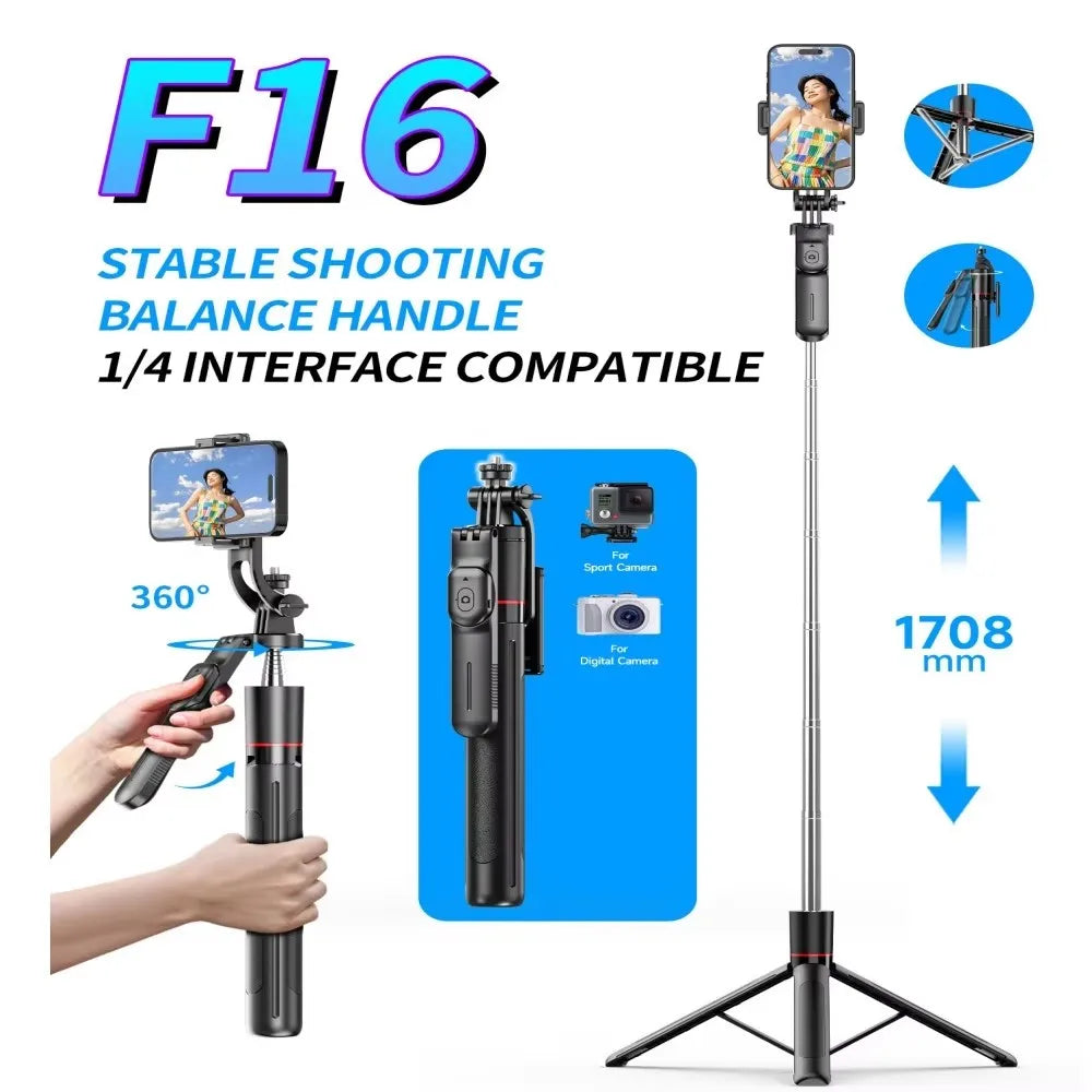 Selfie Stick Tripod with Bluetooth Remote